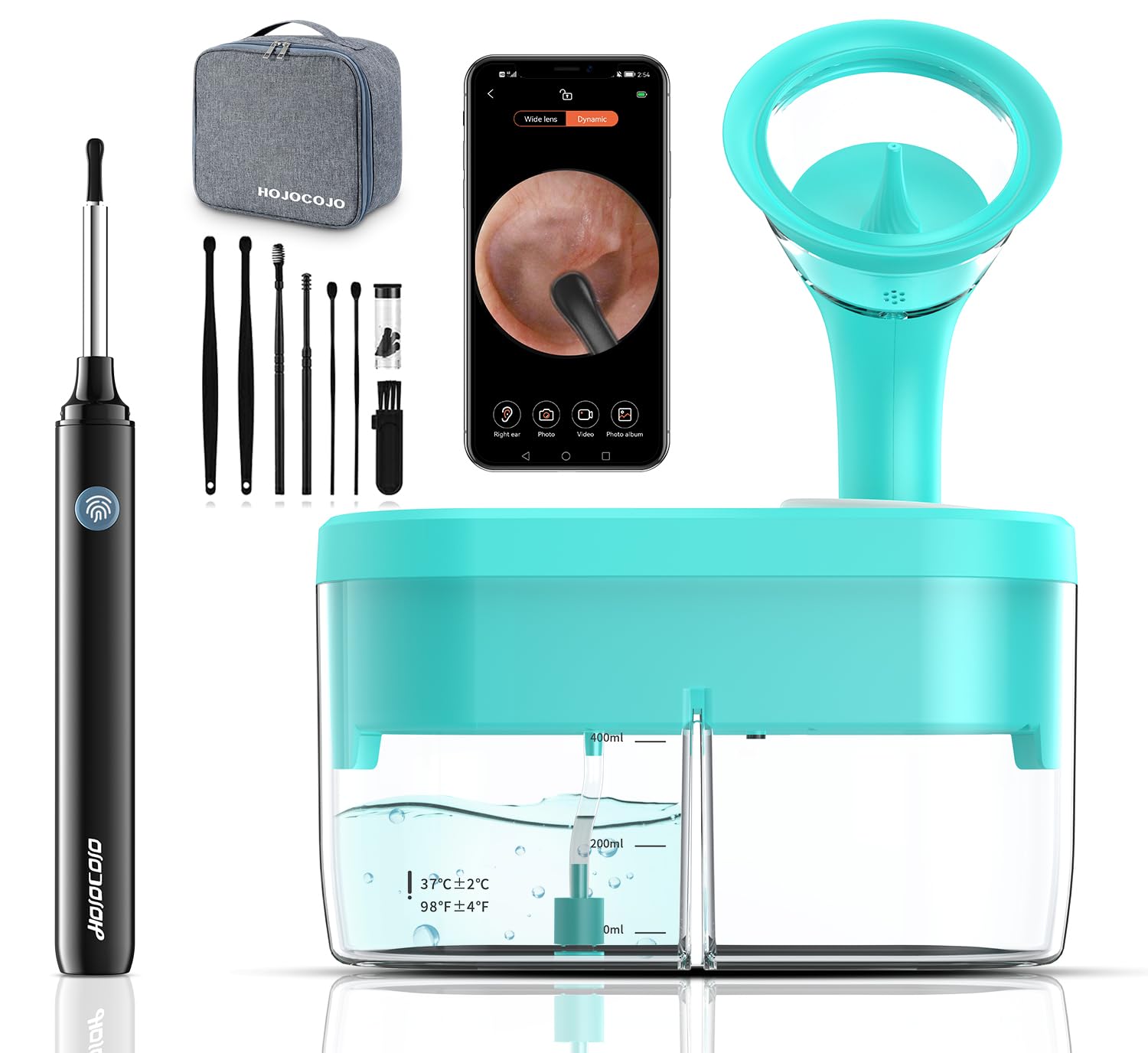 Photo 1 of [2025 Presell] Electric Ear Cleaner, with APP Connection, with Ear Scope Otoscope with 4 Pressure Modes, Safe Rechargeable Ear Wax Removal Tool for Adults with 4 Ear Tips and Portable Hard Case
