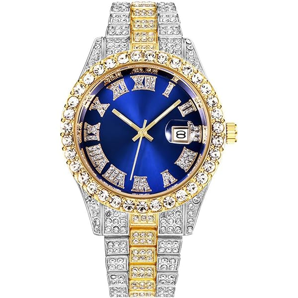 Amazon.com: SENRUD Unisex Crystal Fashion Diamond Watch  display picture 2