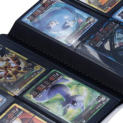 Trading Card Binder Sleeves Standard Size Card Collection Mini Binder Album Protector Holder 160