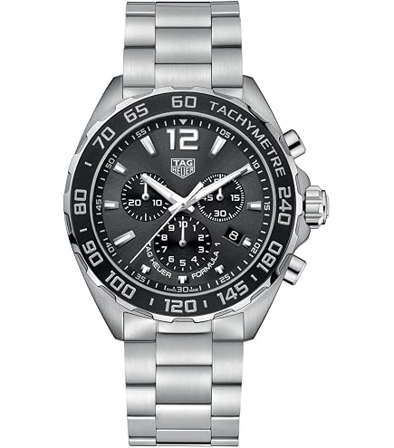Amazon.com: Tag Heuer Formula 1 Black Dial Men's Watch WAZ1110
