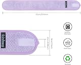 KinHwa 3 Pack Spa Facial Headband Purple Microfibre Adjustable view 2