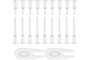 AEAOCVO 32 Pcs Exercise Ball Plug Replacement Yoga Ball Plug, Fitness Ball Plug Air Stopper Plug Pin Adapter Kit, Replacement Plug for Exercise Ball Inflatable Bed Pool