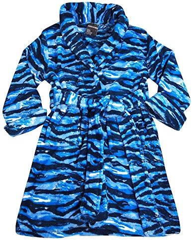 American Hero - Little Boys Soft Plush Cozy Camouflage Robe, Blue, Navy 36340-4/5