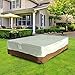 SONGMICS Outdoor Rectangular Patio Table and Chairs Cover, Waterproof Windproof Protector up to 110 Inches Long UGTC84M