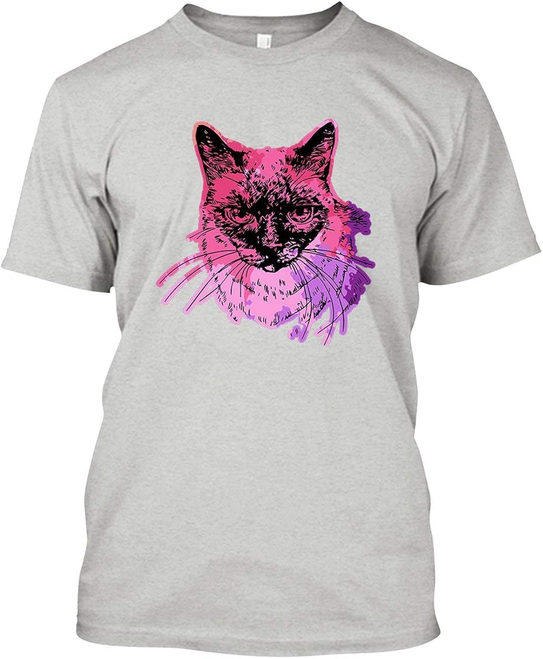 Siamese Cat Colorful Mens Shirt, T Shirts Gift for Women