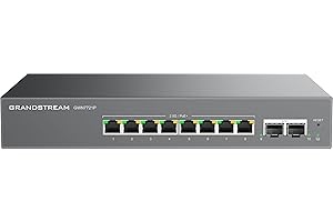 Grandstream GWN7721P Layer 2-Lite Managed Multi-Gig Switch, 8 x 2.5 GigE, 2 x 10G SFP+ (8 x PoE/PoE+)