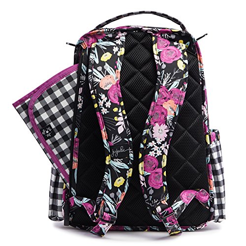 Ju-Ju-Be Onyx Collection Be Right Back Backpack Diaper Bag, Gingham Bloom - Thumbnail 4