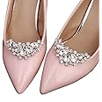 Lauthen.S 1 Pair Rhinestone Wedding Shoe Clips Bride Party Shoe Decoration