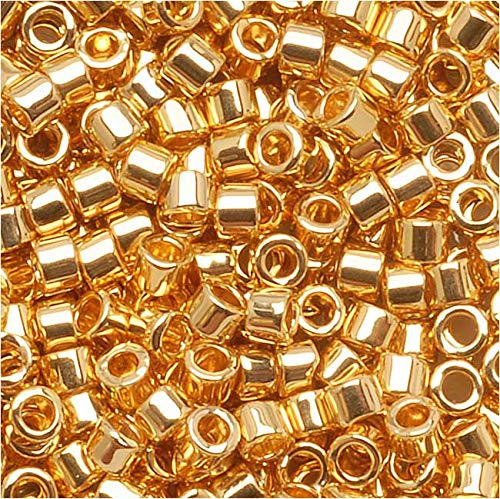Miyuki Delica Seed Beads 10/0 24K Gold Plated DBM0031 8 GR