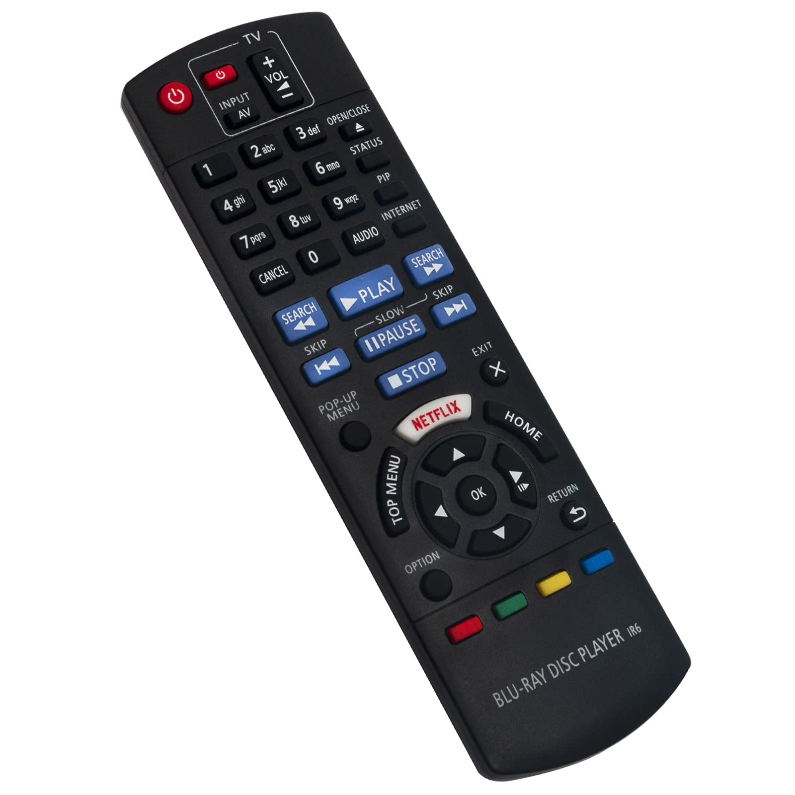 N2QAYB001030 Replacement Remote Control Fit for Panasonic Blu-ray Disc DVD Player DMP-BDT170 DMP-BDT180 DMPBDT170 DMPBDT180