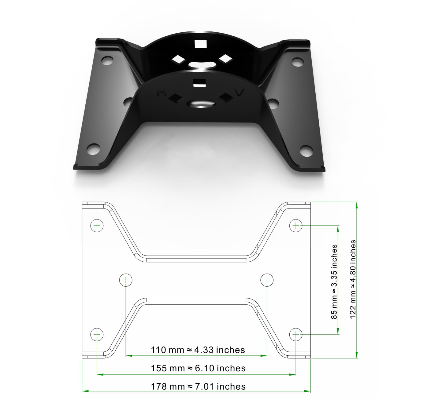 Adjustable Outdoor Antenna Mount - Universal J Pipe Mount for Antenna & Weather Station - Easy Installation, Solid Structure, Weather Proof (Diameter 1 1/4