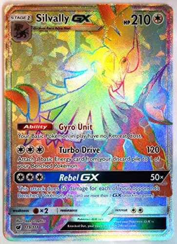 Pokemon - Crimson Invasion - Silvally GX 119/111, secret rare, New, Mint