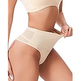 Aintmax Tummy Control Thong Shapewear Underwear for Women Low Rise Seamless Body Shaper Girdle Compression Panties
