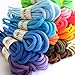 YJRVFINE Round Athletic Shoelaces Boot Shoe Lace String 2 Pair