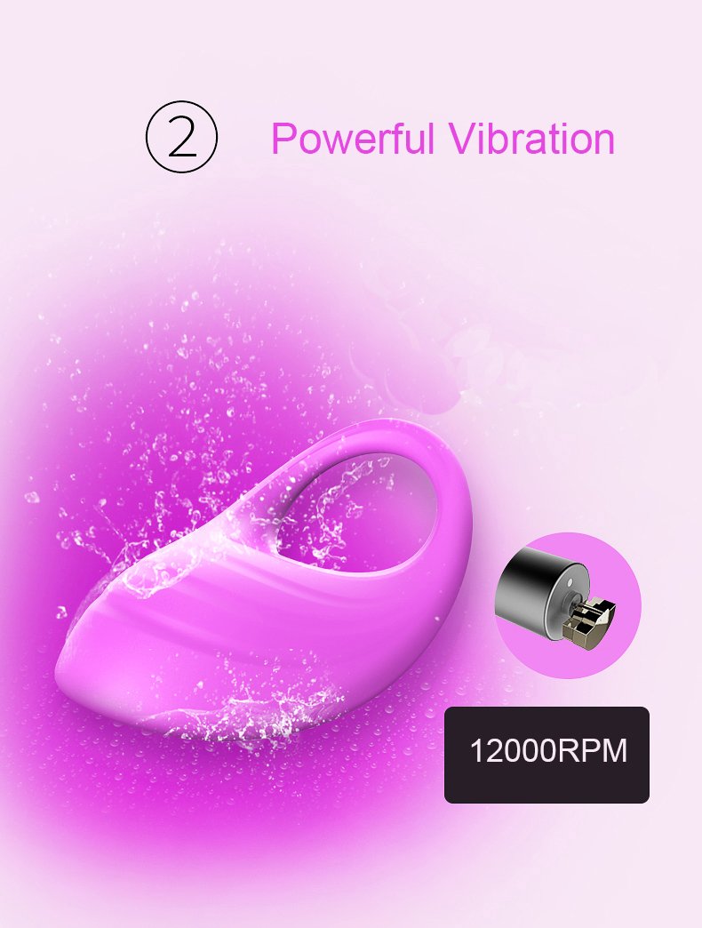 ViiNA CE Vibrator Silikon PenisRing sexspielzeug cockring,Perfekt für Paare, Sie und Ihn.