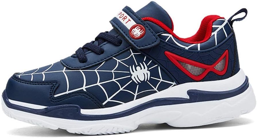 ROKIDS Kids Boys Girls Cartoon Spiderman Waterproof Leather Sneakers