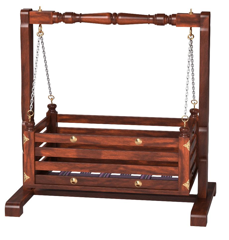 teak wood cradle