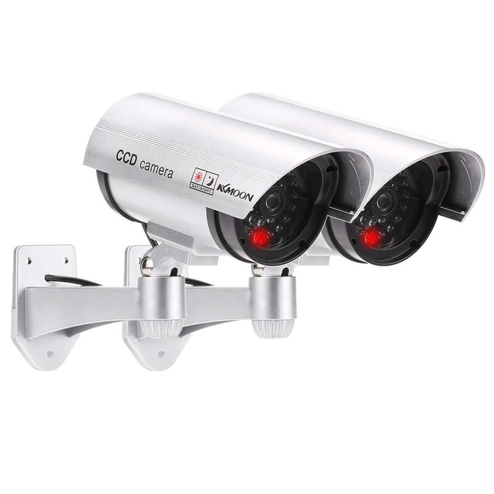 KKmoon Pcs Cámara Simulada Falsa Inalámbrico Impermeable Sistema de Vigilancia IR LED