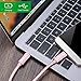 CableCreation USB Type C Cable 10ft, USB-C to USB-C Braided Data & Charging Cable (20V, 3A) up to 480Mbps, Compatible with MacBook(Pro), iPad Pro, Galaxy S22 S9/S9+, Pixel XL 2, etc (Rose Gold)