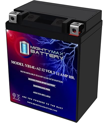 Amazon.com: Mighty Max Battery YB14L-A2 12V 12Ah Battery for