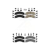AmeriBRAKES Front Ceramic Rear Semi-Metallic Disc