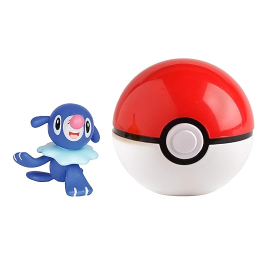 Pokémon 35926 ROBBALL & POKÈBALL, Spielset mit Original Pokemonfigur ca. 5 cm und Pokéball für Clip N Go Gürtel, Set mit Poke