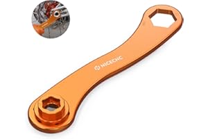 NICECNC Motorcycle Wheel Removal Tool 17X27X32mm Axle Wrench Spanner Compatible with KTM 125-1290 EXC EXCF XC XCW XCF SX SXF Adventure DUKE LC4 SUPERMOTO 1998-2022,See fitment