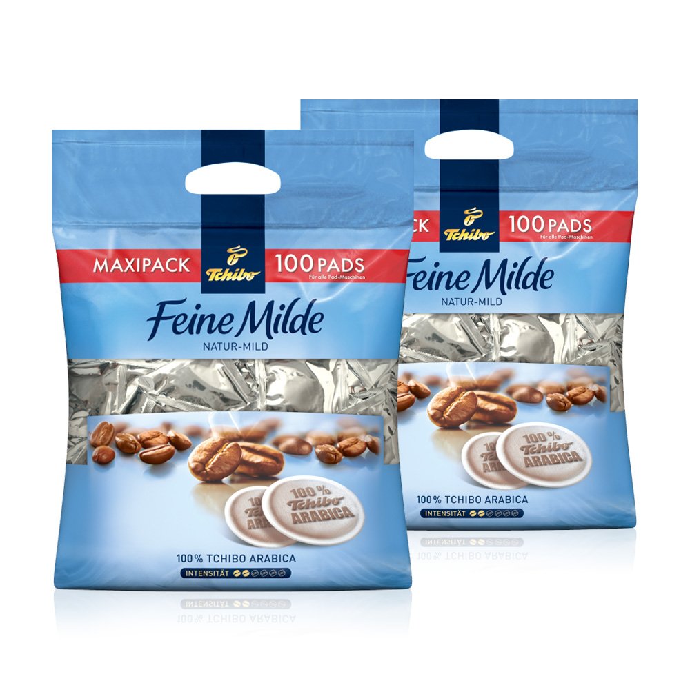 Tchibo Feine Milde Kaffee-Pads, 200 Stück (2 x 100 Pads)