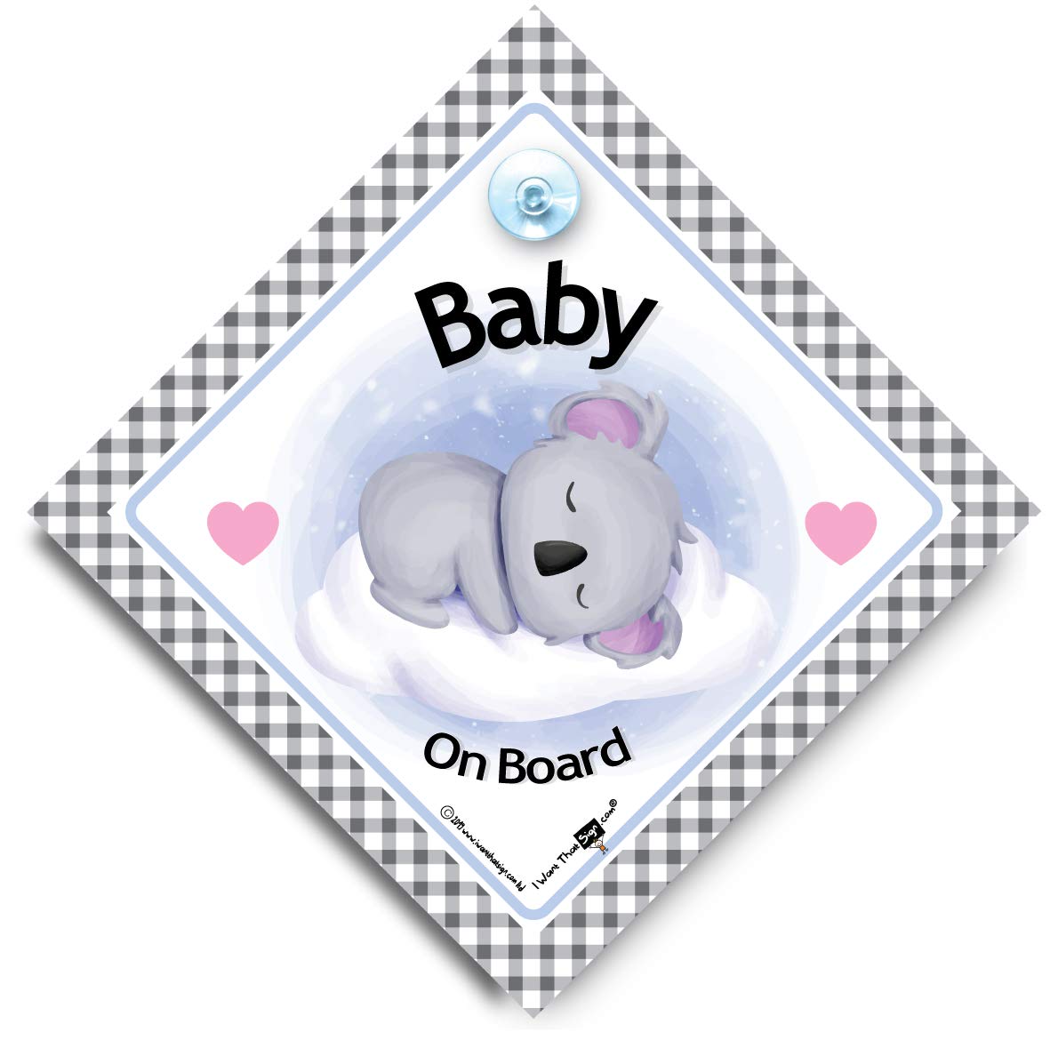 Baby Koala On Board Sign, Baby on Board Sign