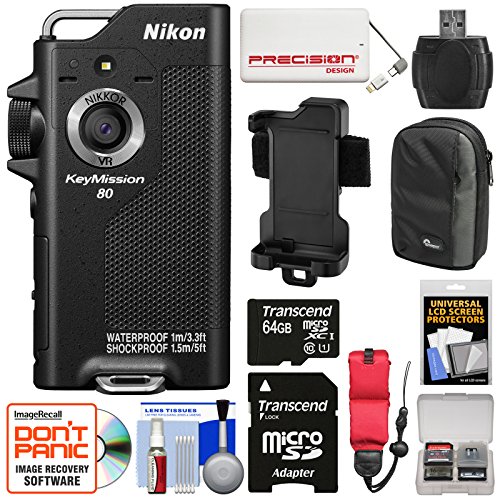 Nikon COOLPIX L340 20MP Digital Camera (Black) + AA Batteries & Charger + Transcend 32GB SDHC