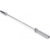 Fitvids 35 LB Olympic Barbell, 7ft Strength Training Weight Bar, Chrome