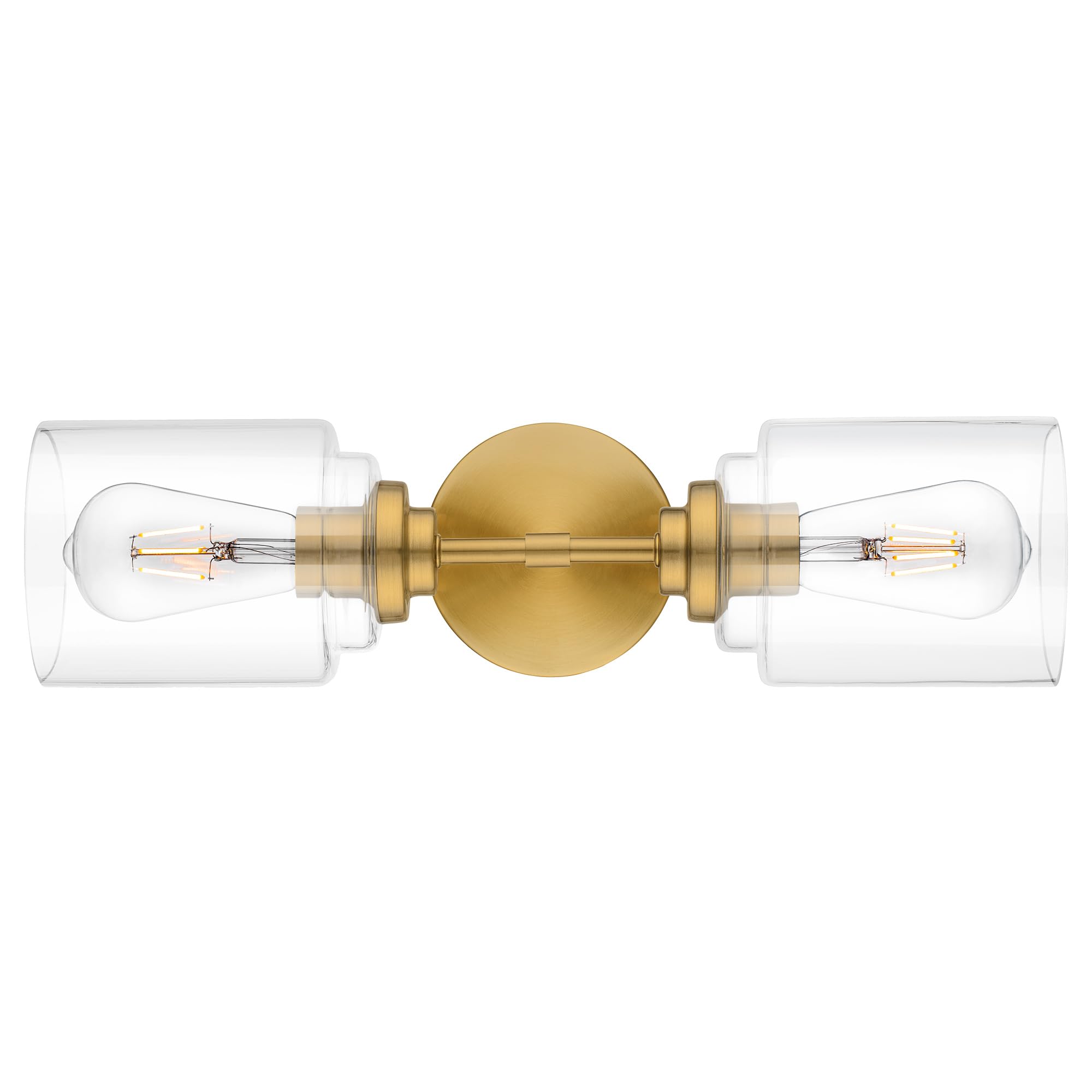Photo 1 of AUTELO Gold Bathroom Vanity Light, 2-Light Vanity Lights for Bathroom in Brushed Gold Finish with Clear Glass, 18 Inch Vanity Lights, Vintage Sconces Wall Lighting, W7010-2 BG