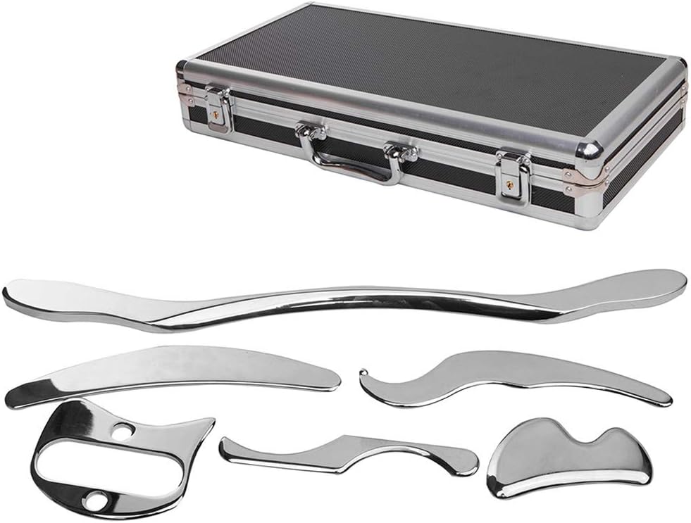 Stainless Steel Gua Sha Scraping Massage Tool Set of 6