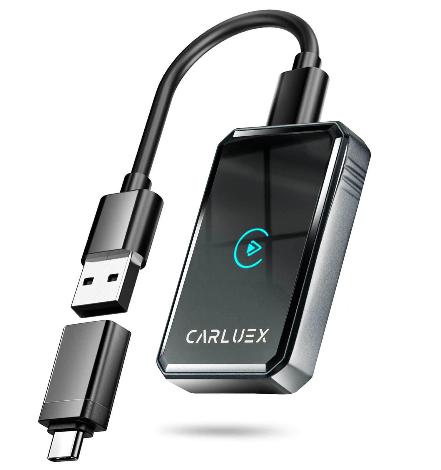 Photo 1 of 2 in1 Wireless CarPlay Adapter for Apple & Android Auto Adapter, Mini,2025- Bluetooth 5.3 & WiFi 6 with Millisecond Fast Connection, Wired to W++ Compatible with Original Wired Cars & iPhone6+/iOS10+