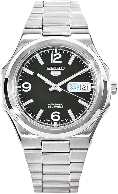 Amazon Com Seiko Men S Snkk57 5 Stainless Steel Green Dial Watch Seiko Watches