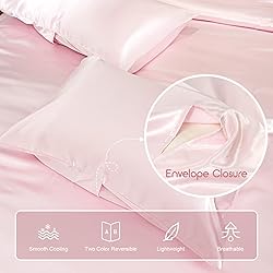 REDKEY Satin Comforter Set King Luxurious Soft