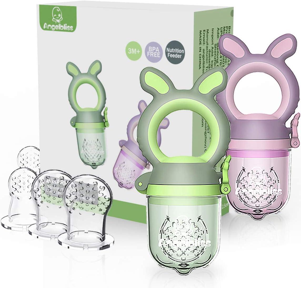 Baby Food Feeder Pacifier,Organic/Fresh Food Feeder for 3-24 Months