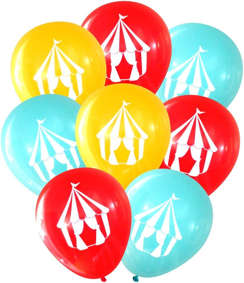 Nerdy Words Carnival Circus Tent Balloons (16 pcs) Toys