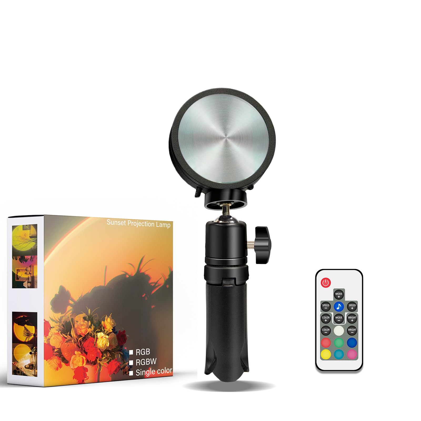 Photo 1 of easeking LED Sunset Lamp Projector,Multicolor Changing with USB Port,Sunset Light 180°Rotation for Room Decor,Sunset Lamp for Bedroom,Photography Party,Tiktok Live,Gift for Halloween, Christmas