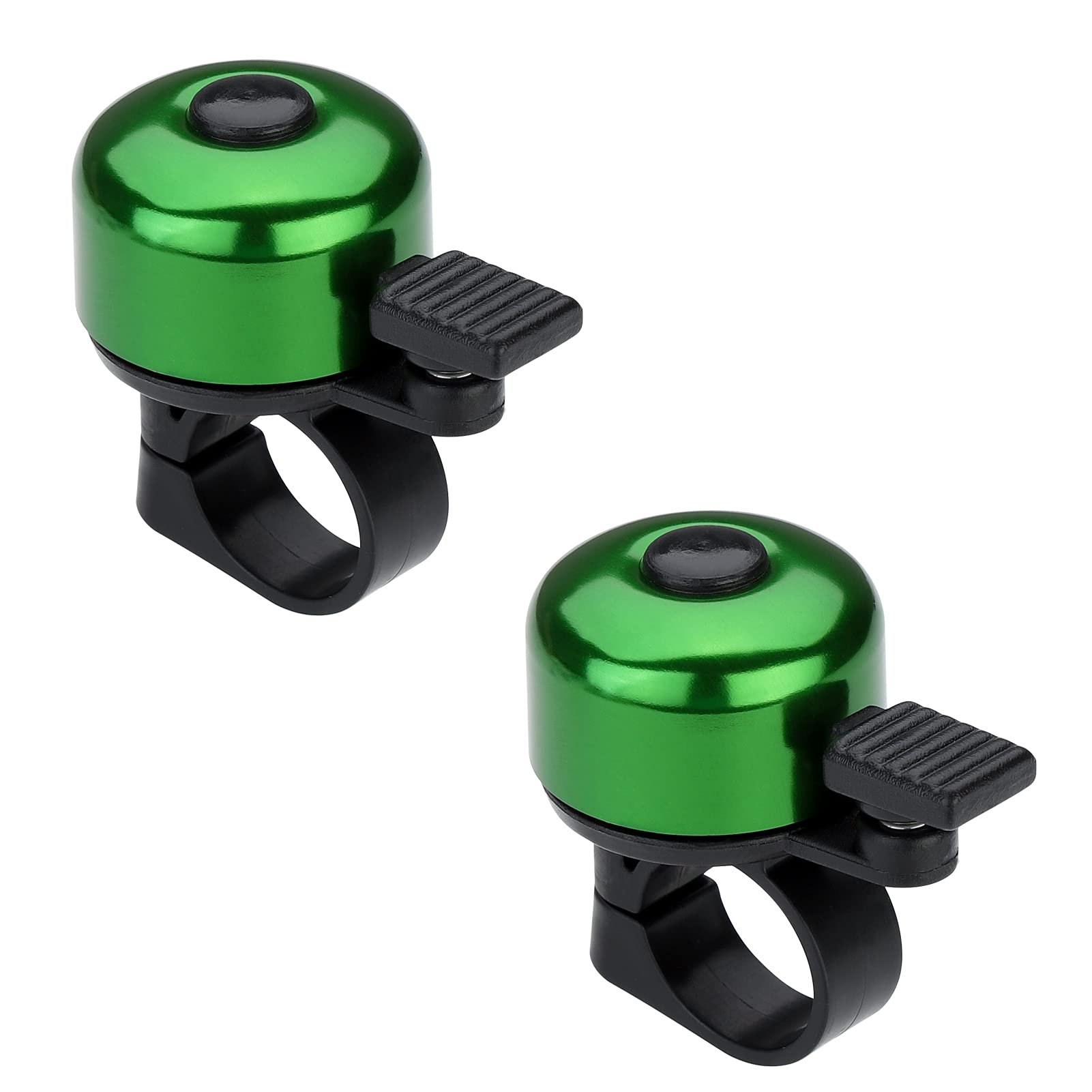 Paliston Bike Bell Bicycle Bell Crisp Sound for Adults Kids Boys Girls Green & Green — image 1