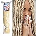 613# Braiding Hair Extensions 100% Synthetic 48Inch African Hair Blonde Braiding 100G/pc Synthetic Straight Crochet Braids Hair styles(3pcs,#Honey Blonde)