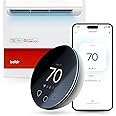 Boldr Klima Smart Thermostat for Air Conditioners, Window A/C, Mini Splits & Heat Pumps - Alexa & Google Home Compatible, WiFi Control App, Energy Saving, Easy DIY Install, Aluminum Silver