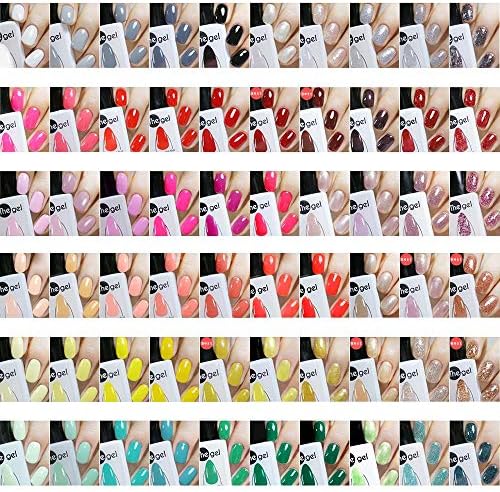 Premium The Gel 185 Set - Smooth Application and Clear Color Definition Gel Nail Polish Set from #1 to #185