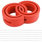 2PCS Coil Spring Spacers for Cars with 6 Ties,Rubber Coil Spring Spacers for 1.45''-1.65'' Sprung Distance,Heavy Duty Car Accessories for Front&amp;Rear Shock Absorber Protection