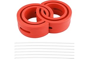 YGDMD 2PCS Coil Spring Spacers for Cars with 6 Ties,Rubber Coil Spring Spacers for 1.45''-1.65'' Sprung Distance,Heavy Duty Car Accessories for Front&Rear Shock Absorber Protection