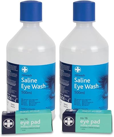 Reliance Medical Reliwash Saline Eye Wash Refill 500 ml Pack Duo