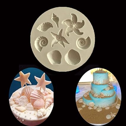 Sugarcraft Pastry Tool Baking Mould Silicone Mold Conch Shells