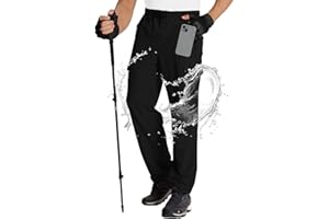 Susclude Waterproof Hiking Pants Men Lightweight Quick Dry Men's Hiking Pants