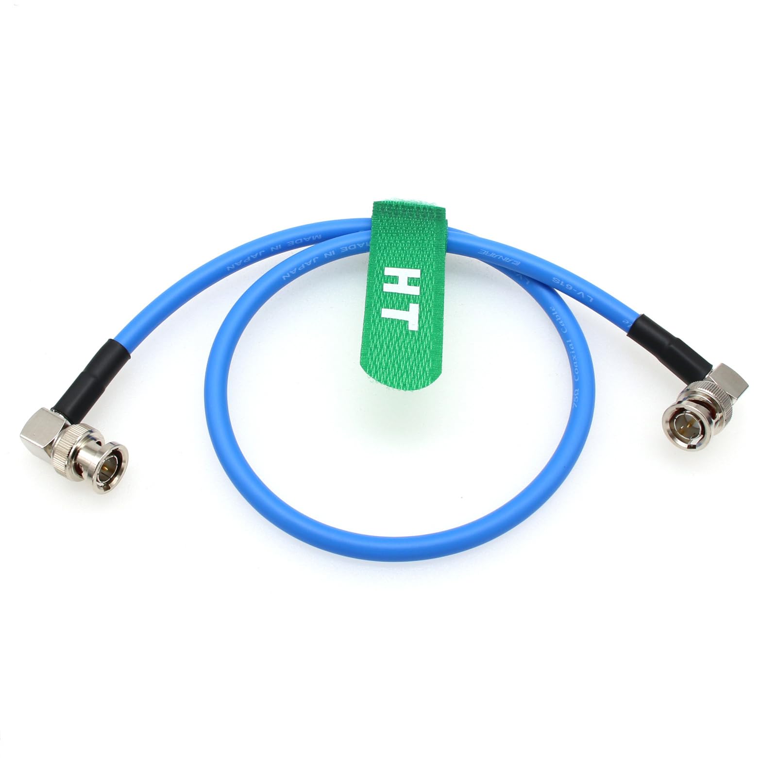 HangTon 4K60 12G 6G 3G BNC SDI Video Coaxial Cable Canare LV-61S 75 Ohm, Soft Shielded Video Cable 30cm for ARRI RED Camera SmallHD Monitor 30cm