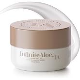InfiniteAloe Complete Skin Care, Aloe Vera Powered Face and Body Cream for Dry Skin Relief, Fragrance Free - Small Jar 2 oz